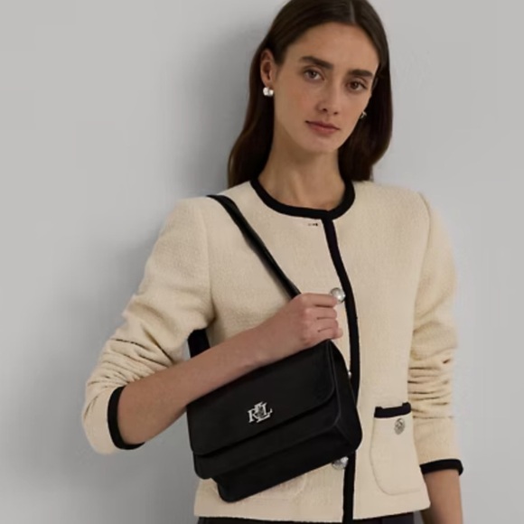 👜 NWT 100% Authentic Ralph Lauren Lizard-Embossed Sophee Leather Bag - Picture 4 of 14